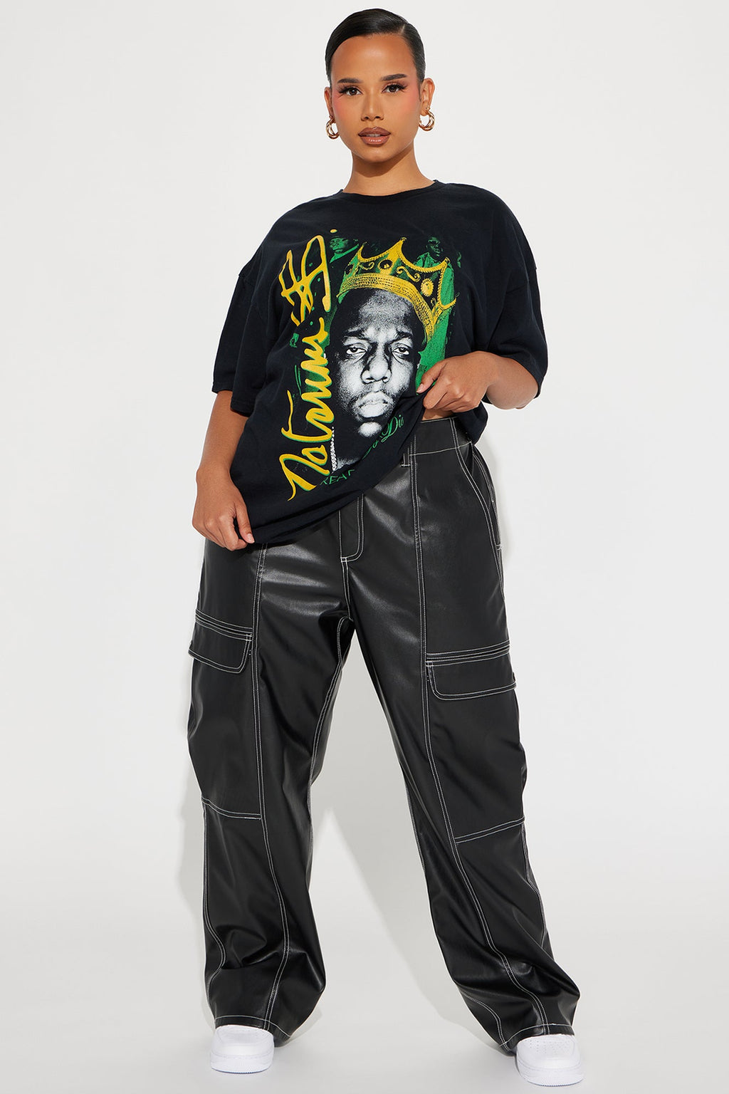 Crowned Notorious B.I.G Graphic Tee - Black Wash