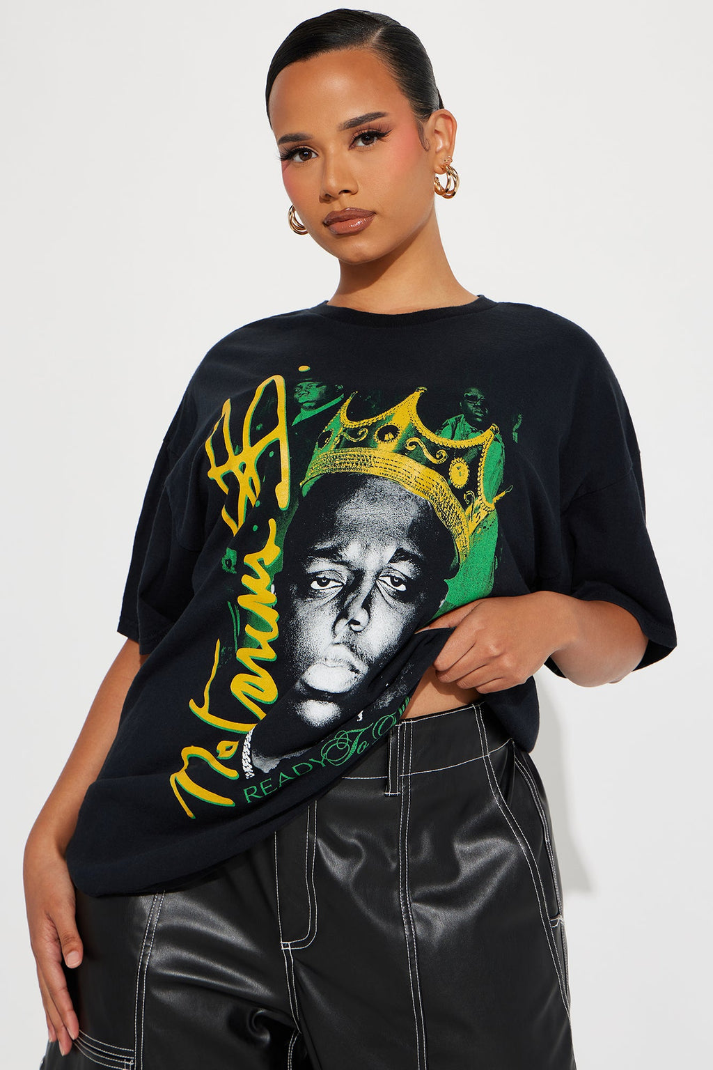 Crowned Notorious B.I.G Graphic Tee - Black Wash