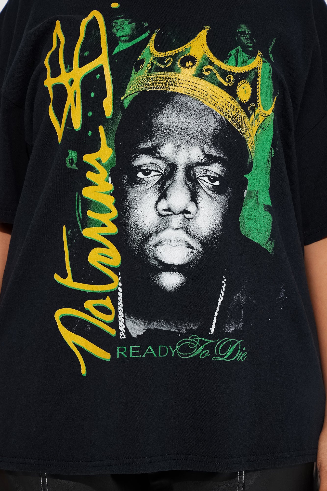 Crowned Notorious B.I.G Graphic Tee - Black Wash