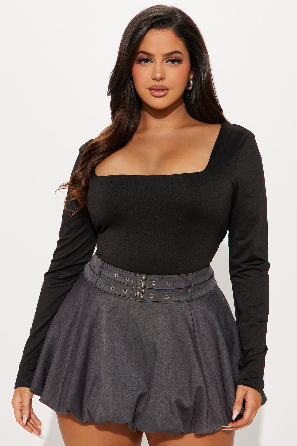 Tina Double Lined Bodysuit - Black