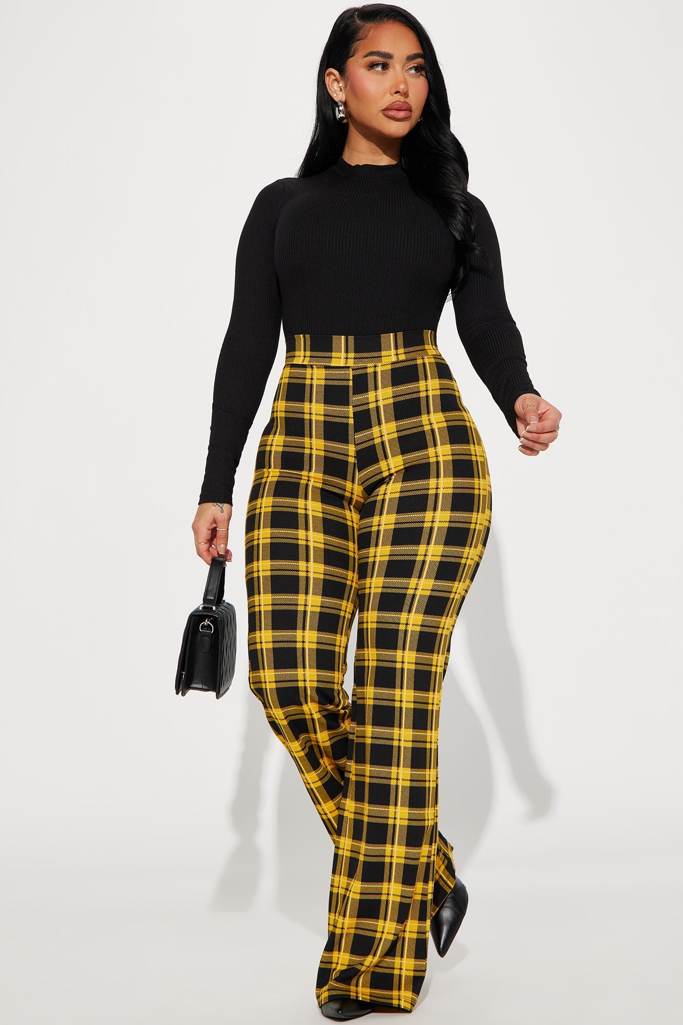 Jahia Flare Pants - Yellow/combo