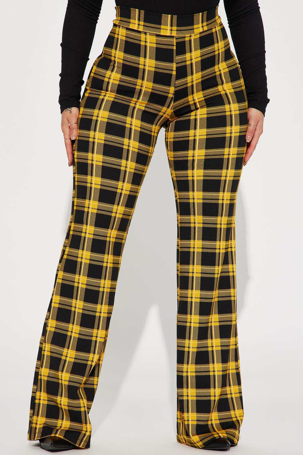 Jahia Flare Pants - Yellow/combo