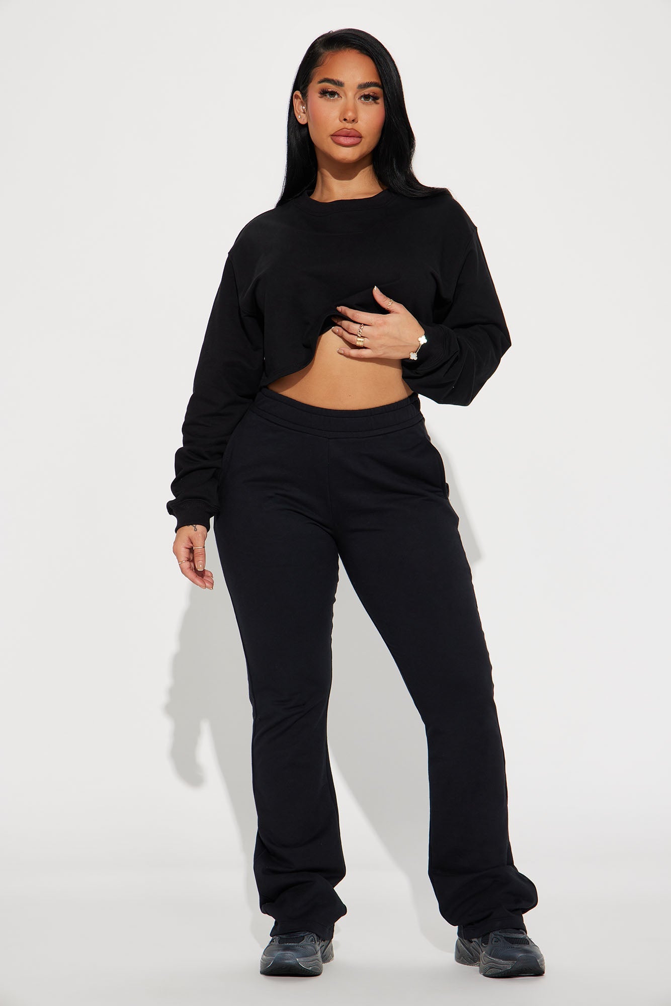 Flight Time Lounge Sweatshirt Crewneck - Black