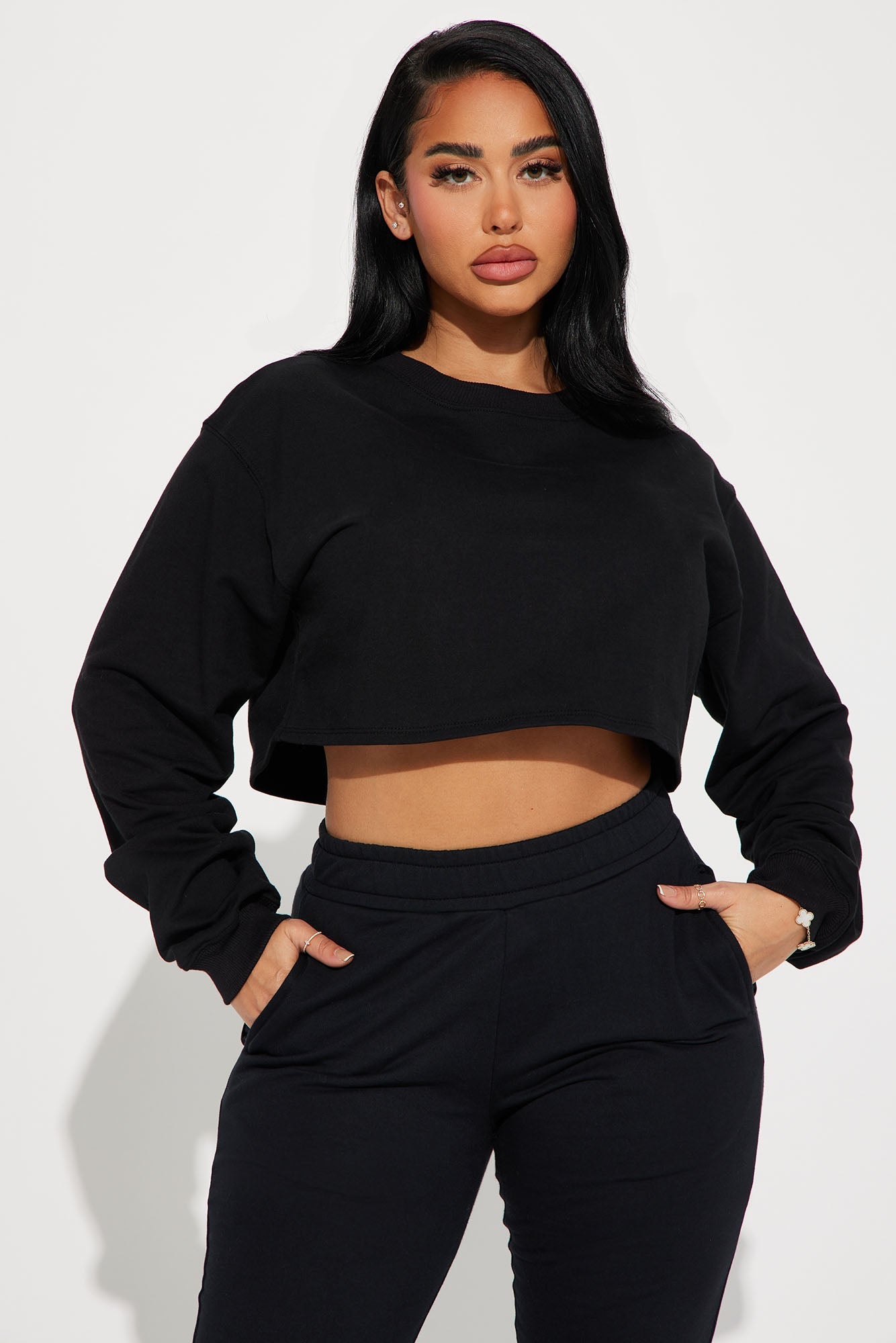 Flight Time Lounge Sweatshirt Crewneck - Black