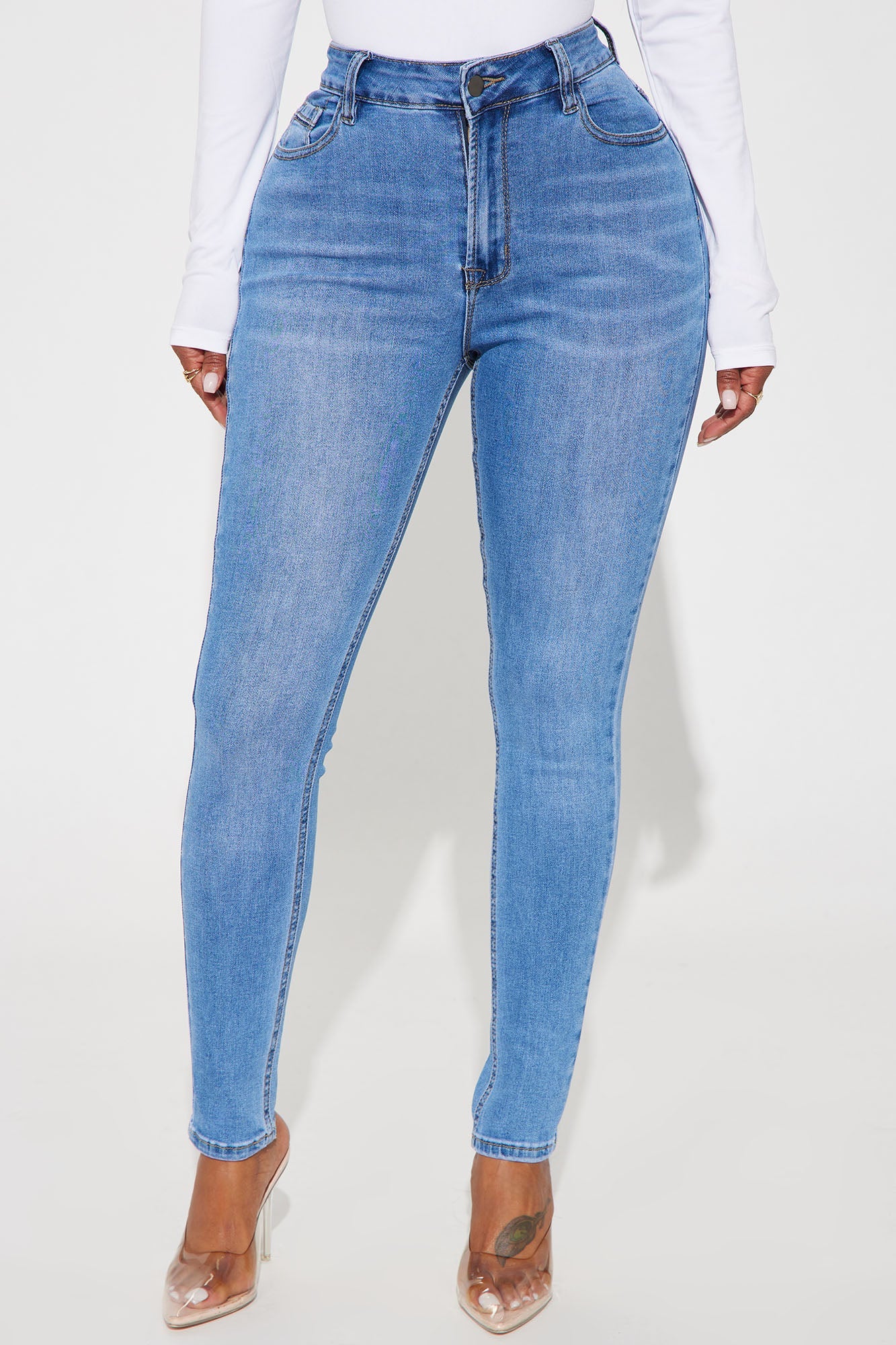 Ivy Super Soft Booty Lifter Skinny Jeans - Light Wash