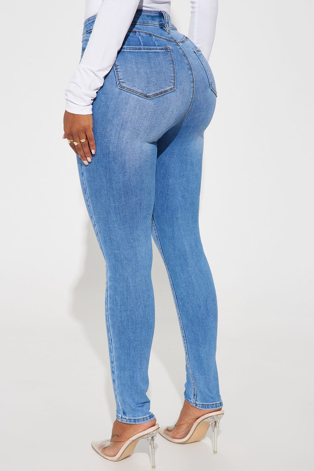 Ivy Super Soft Booty Lifter Skinny Jeans - Light Wash