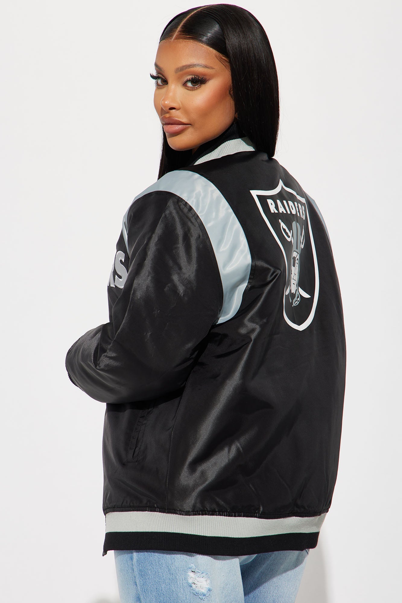 Raiders House Bomber Jacket - Black