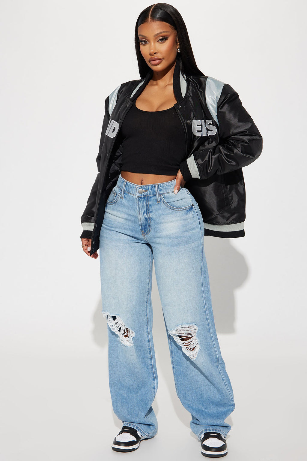 Broken Boyfriend No Stretch Straight Leg Jeans - Light Wash