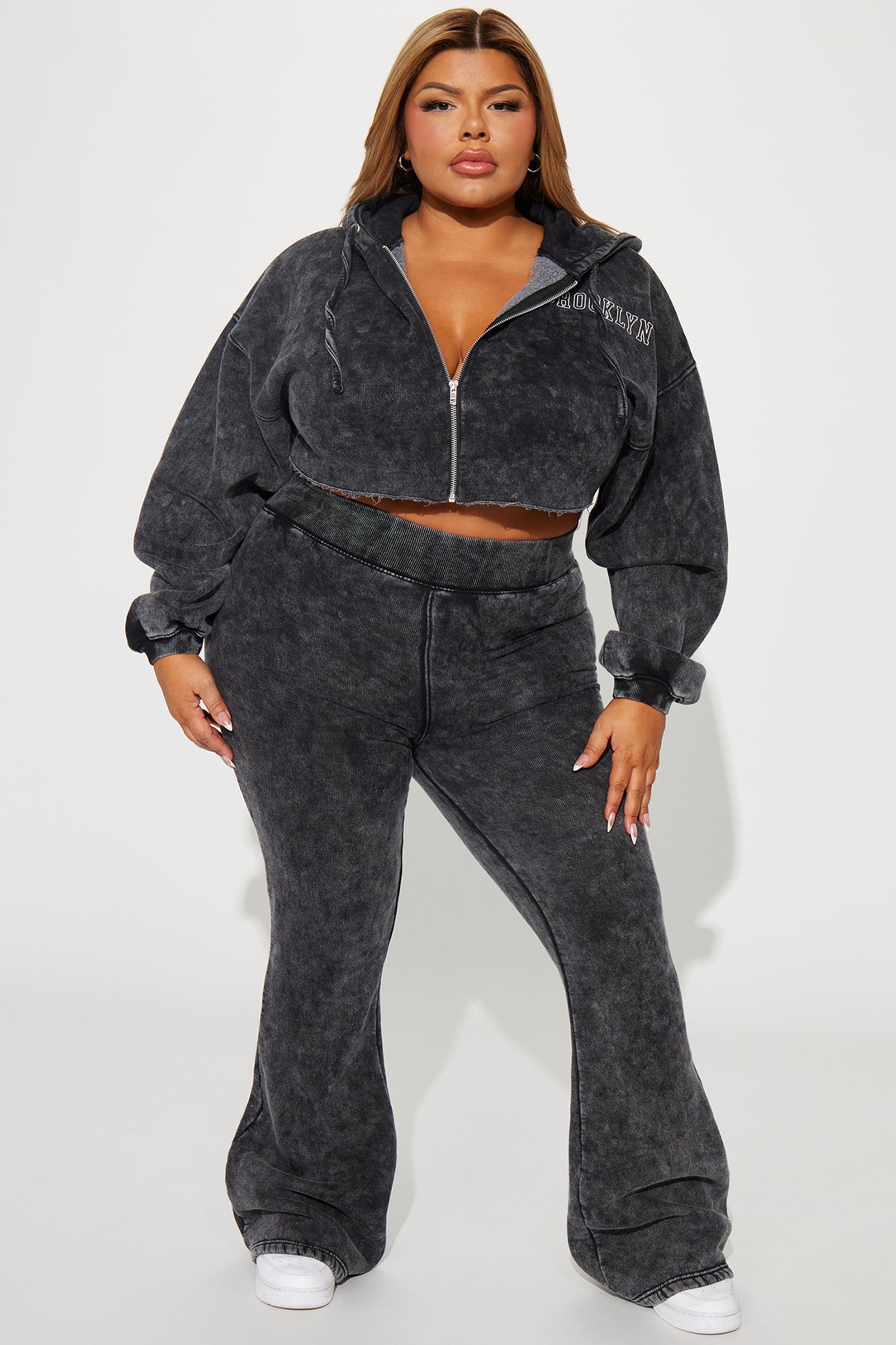 Brooklyn City Washed Sweatpants - Black Wash