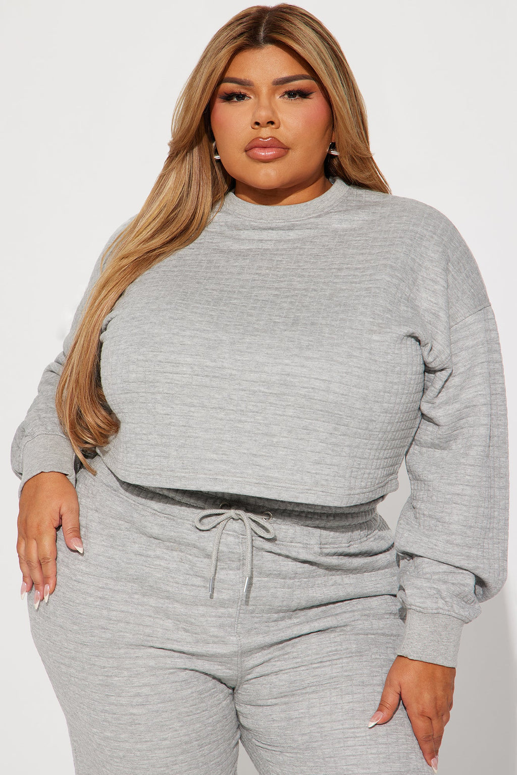 Chill With Me Lounge Sweatshirt - Heather Grey