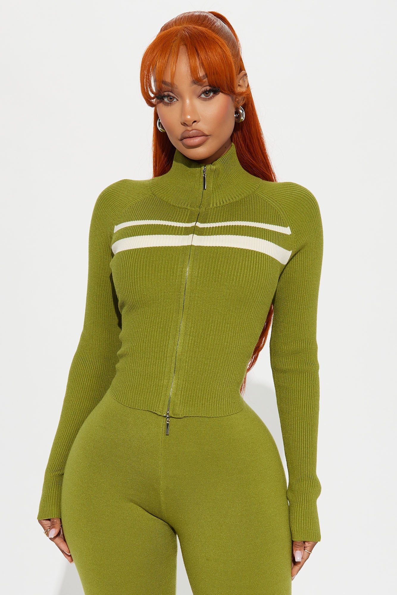 Study Session Sweater Pant Set - Green