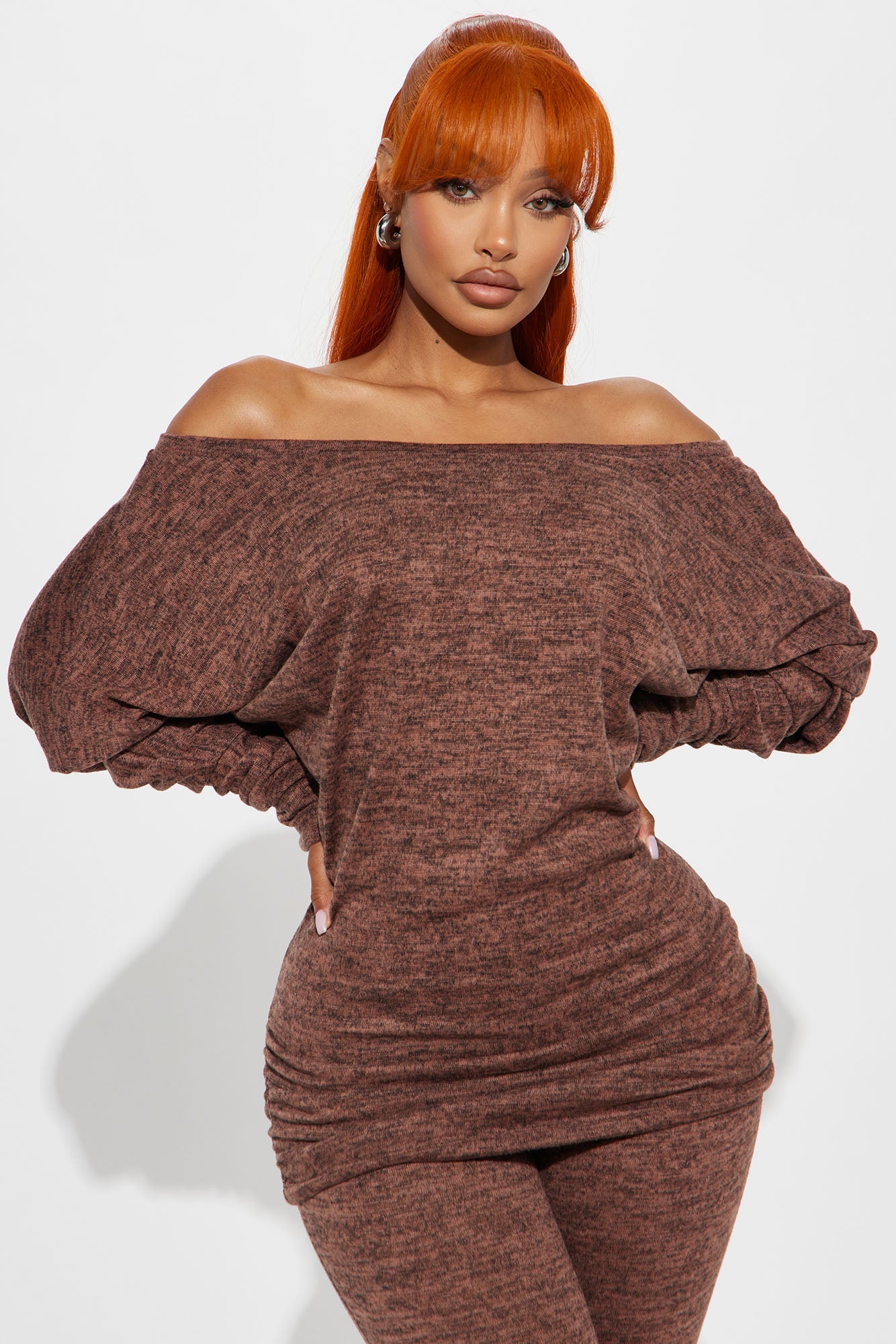 Cassandra Cozy Legging Set - Mocha