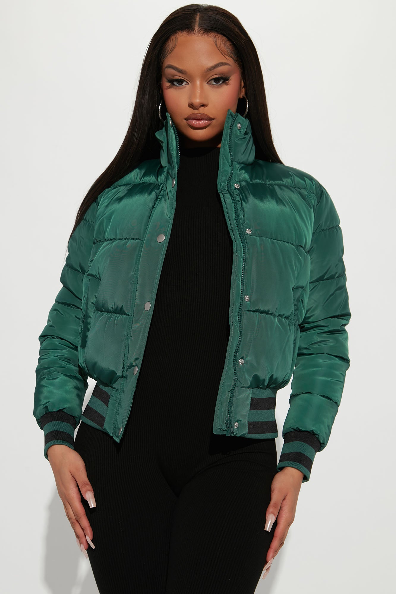 Mrs. Jackson Puffer Jacket - Olive