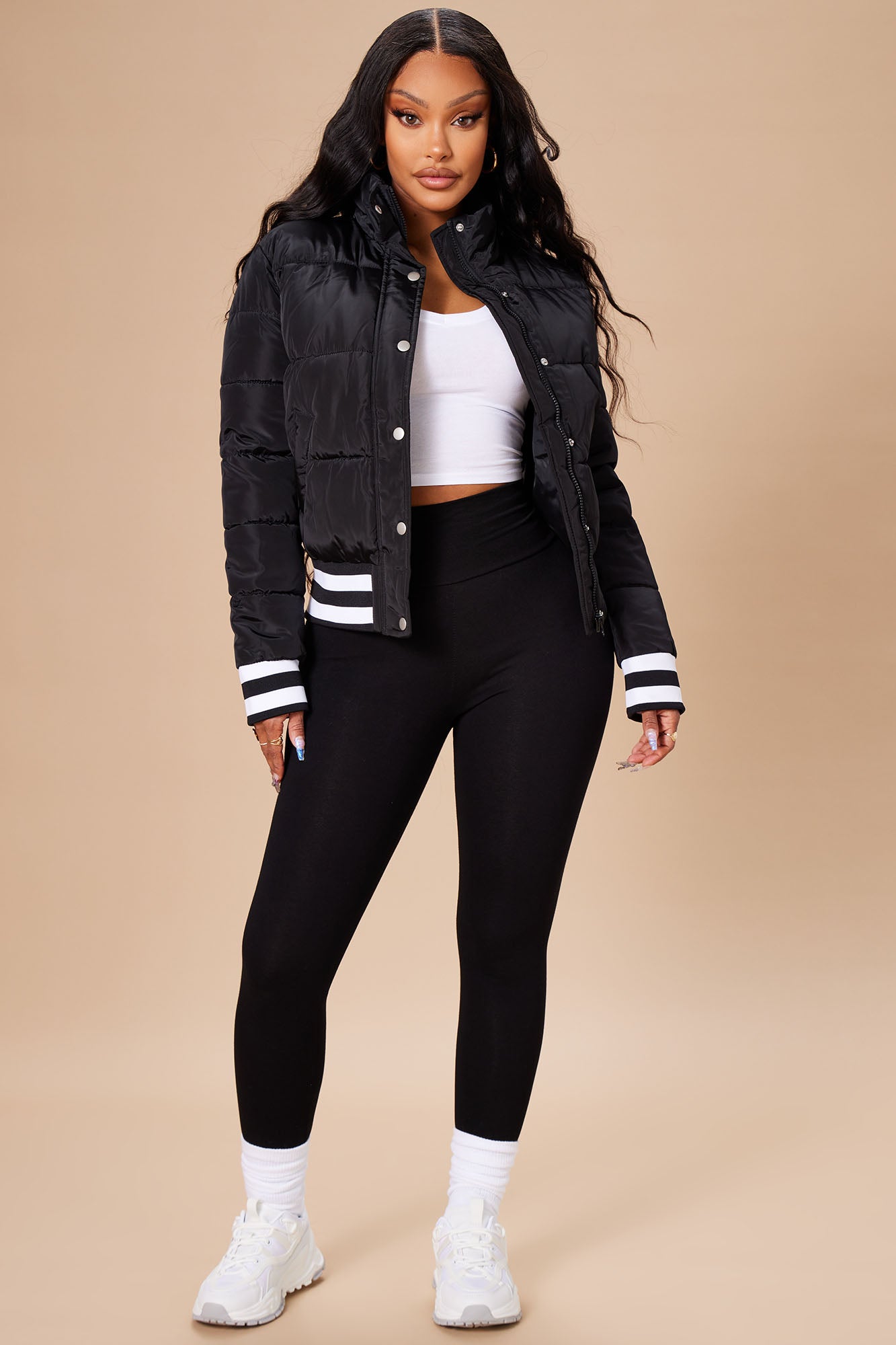 Mrs. Jackson Puffer Jacket - Black