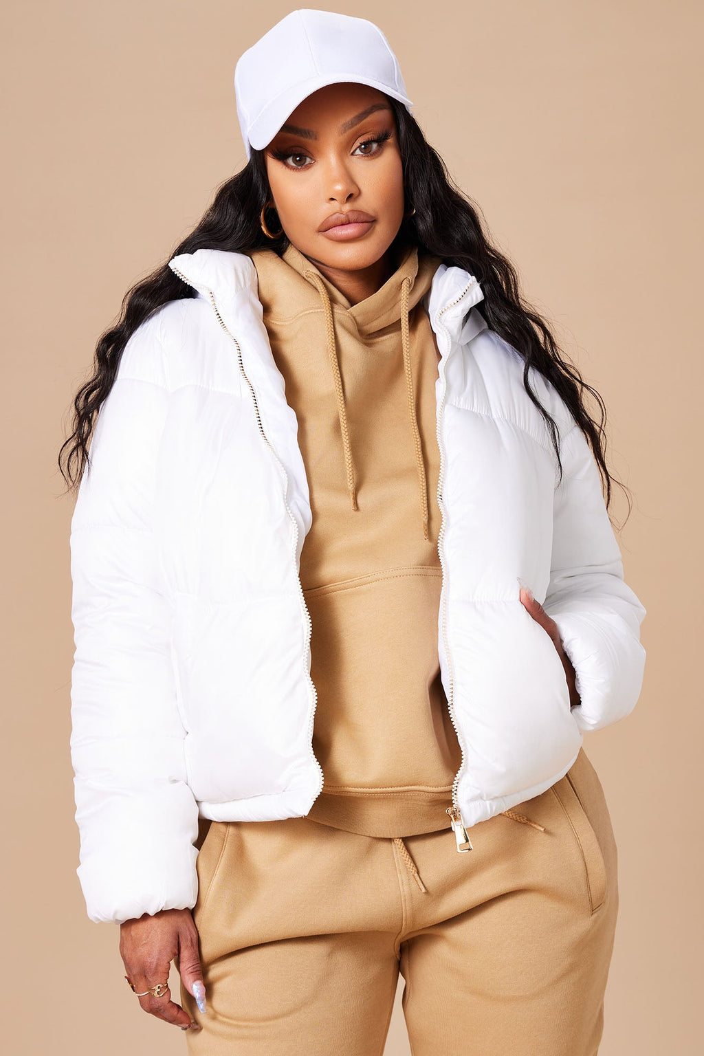 Don't Rain On My Puffer Jacket - White