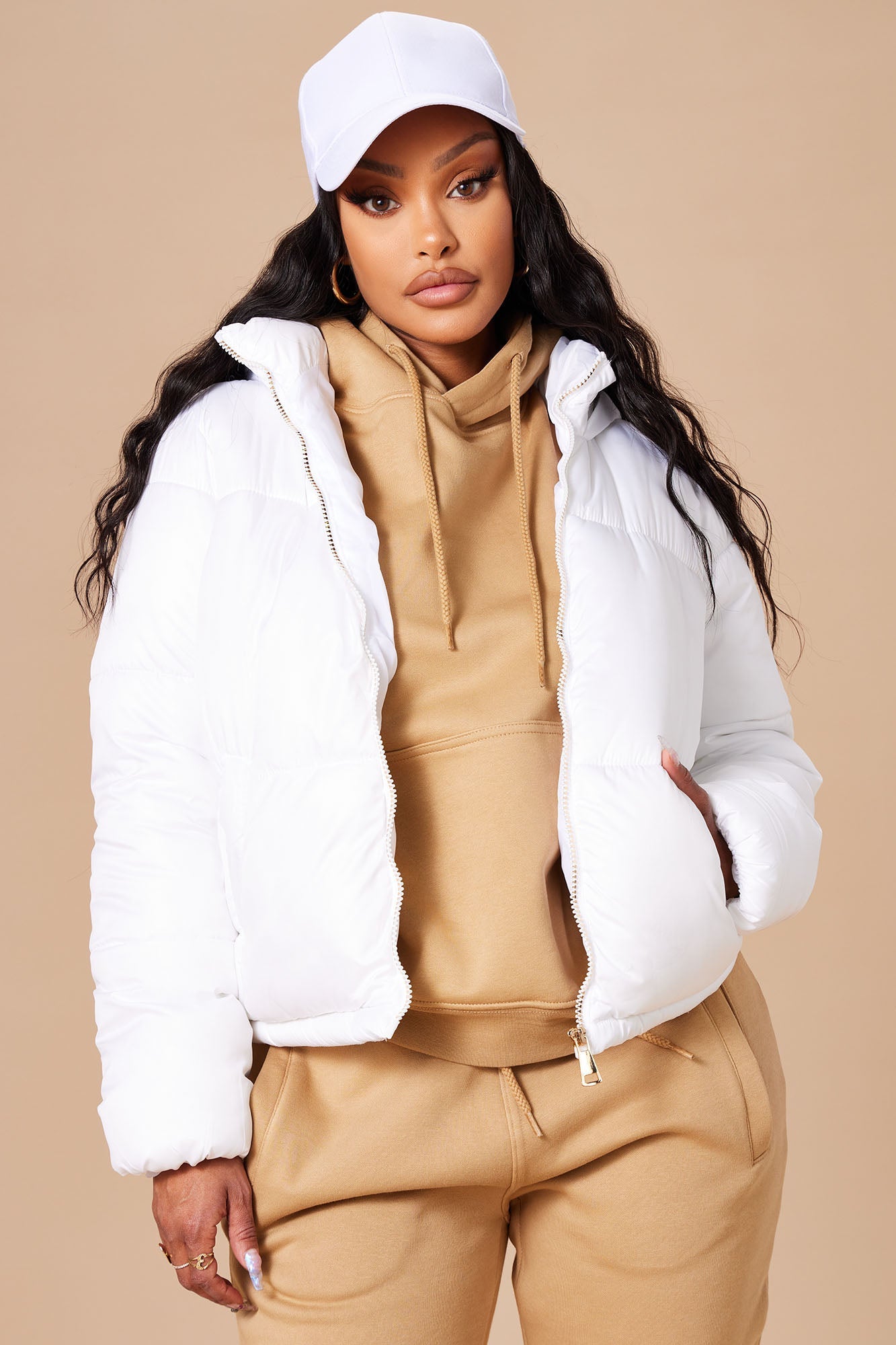 Don't Rain On My Puffer Jacket - White