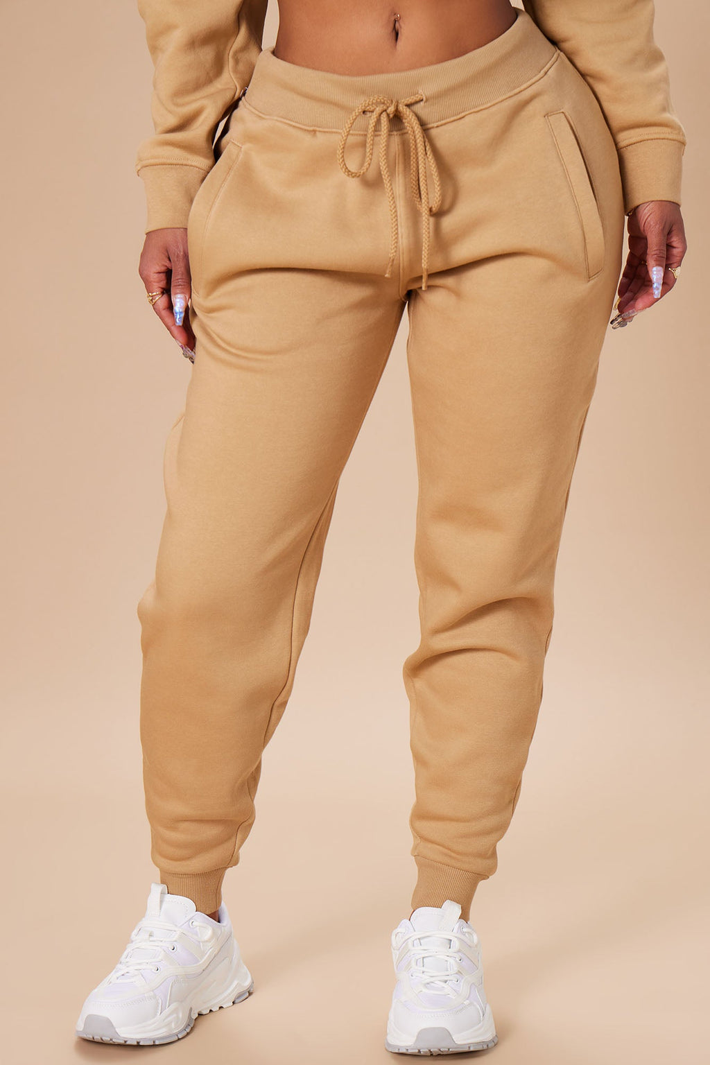 Stole Your Boyfriend's Oversized Jogger - Nude