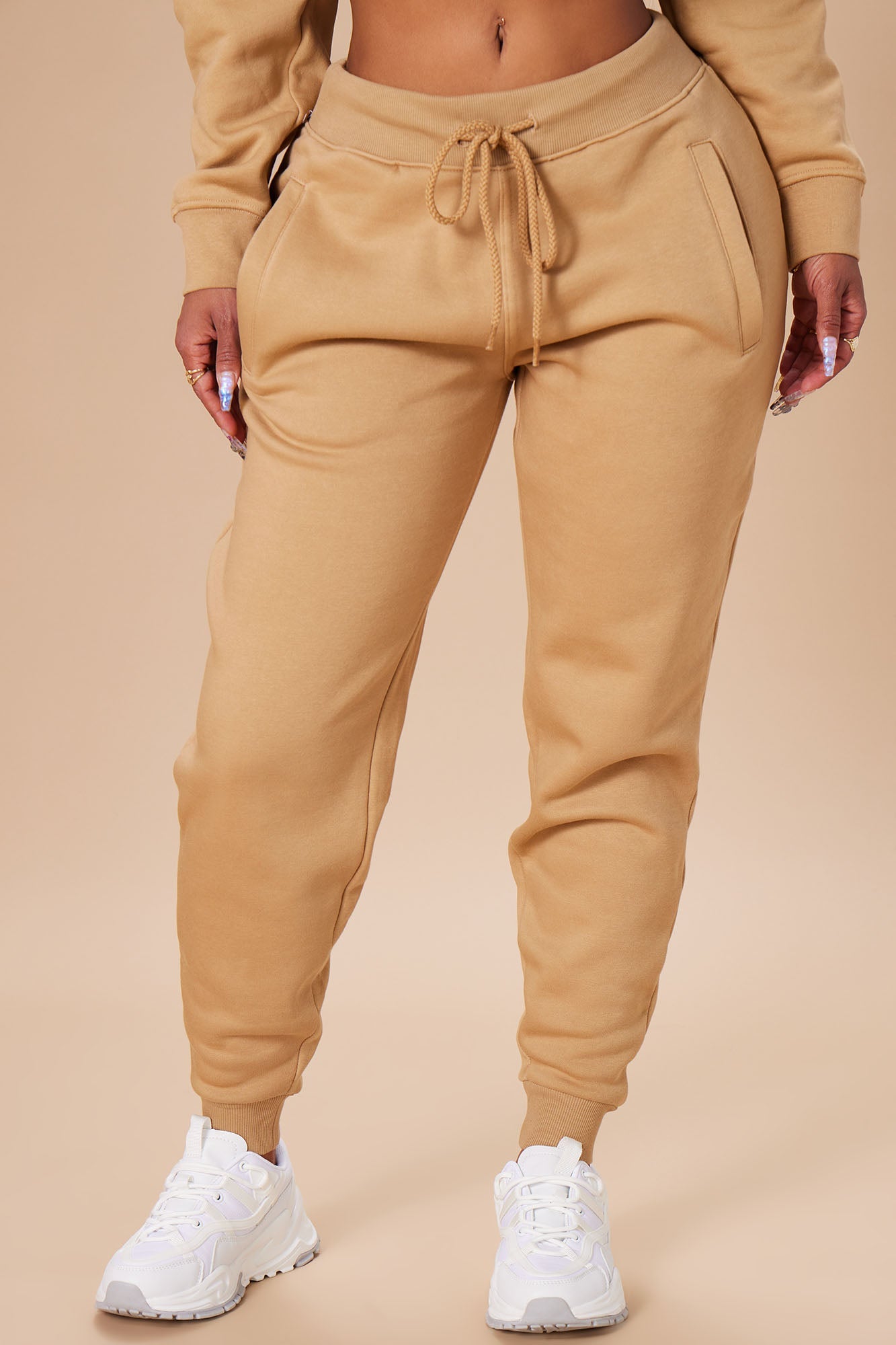 Stole Your Boyfriend's Oversized Jogger - Nude