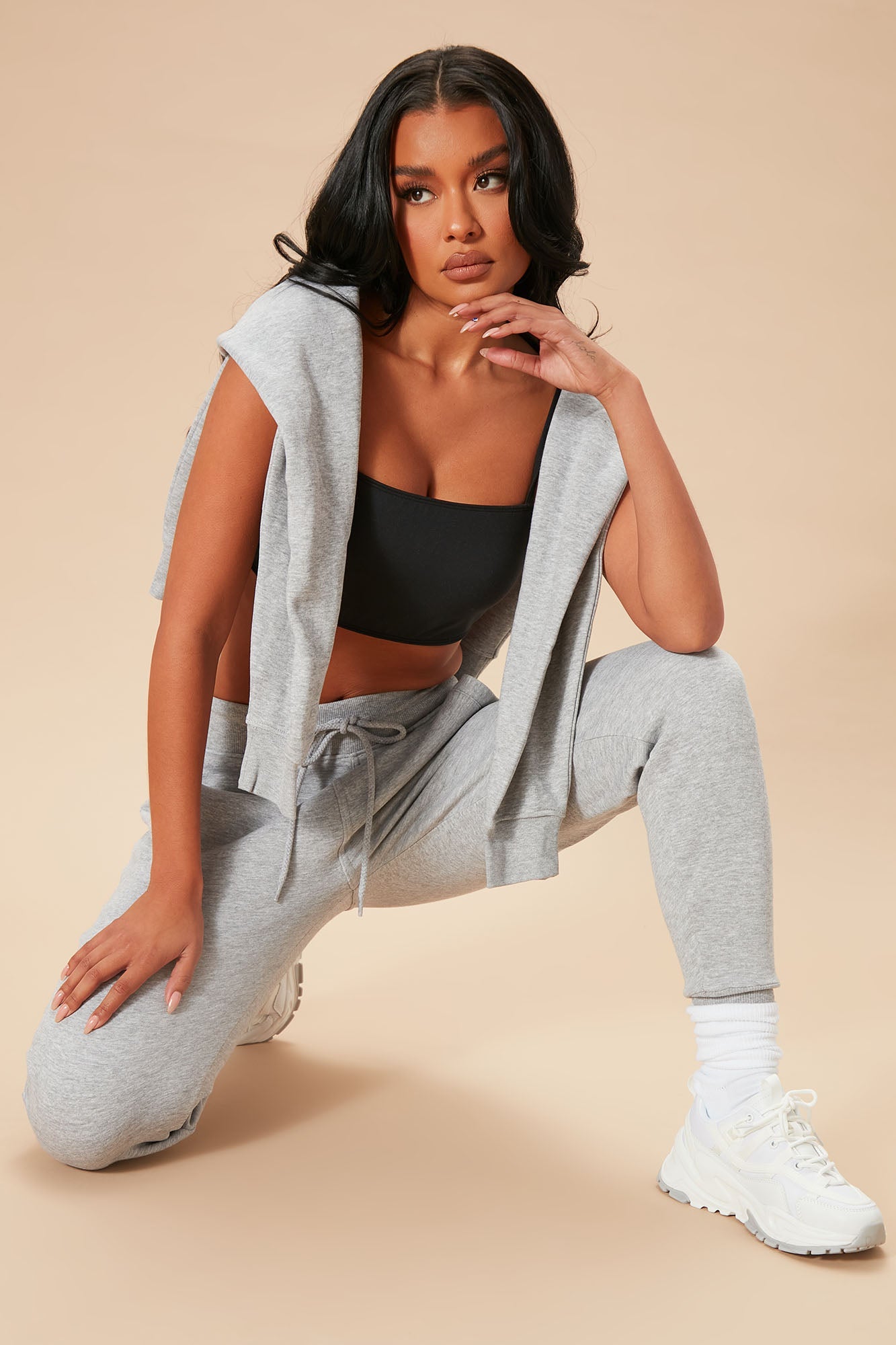Stole Your Boyfriend's Oversized Jogger - Heather Grey