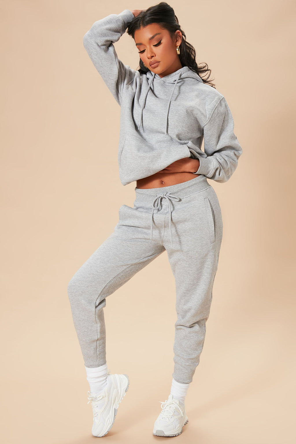 Stole Your Boyfriend's Oversized Hoodie - Heather Grey