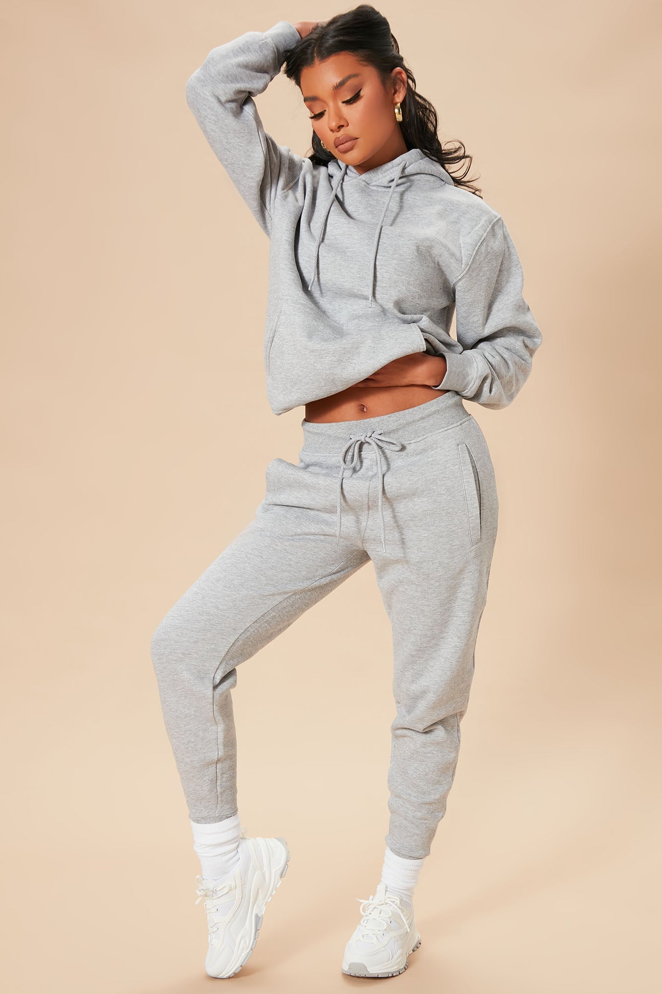 Stole Your Boyfriend's Oversized Hoodie - Heather Grey