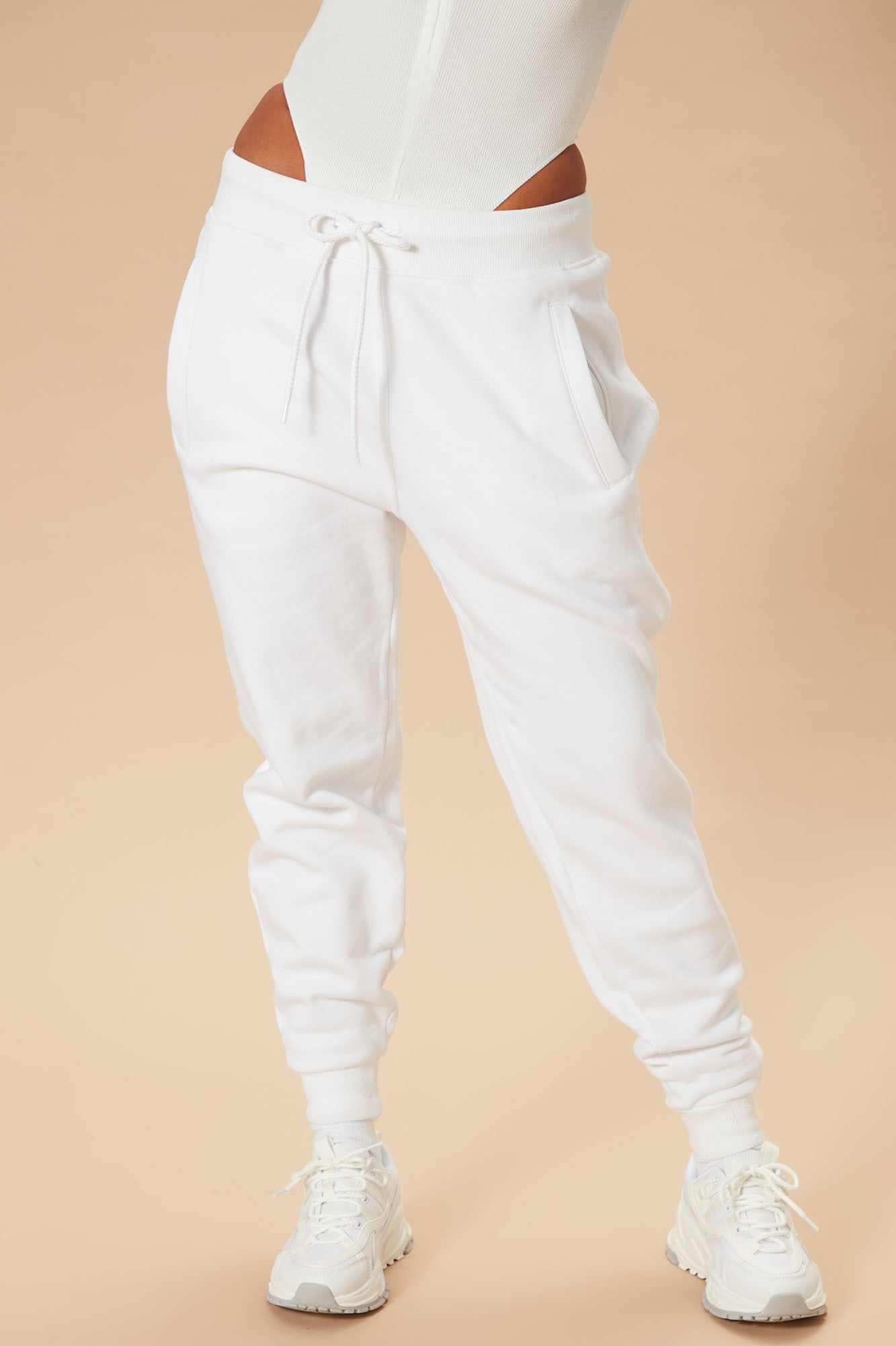 Stole Your Boyfriend's Oversized Jogger - White