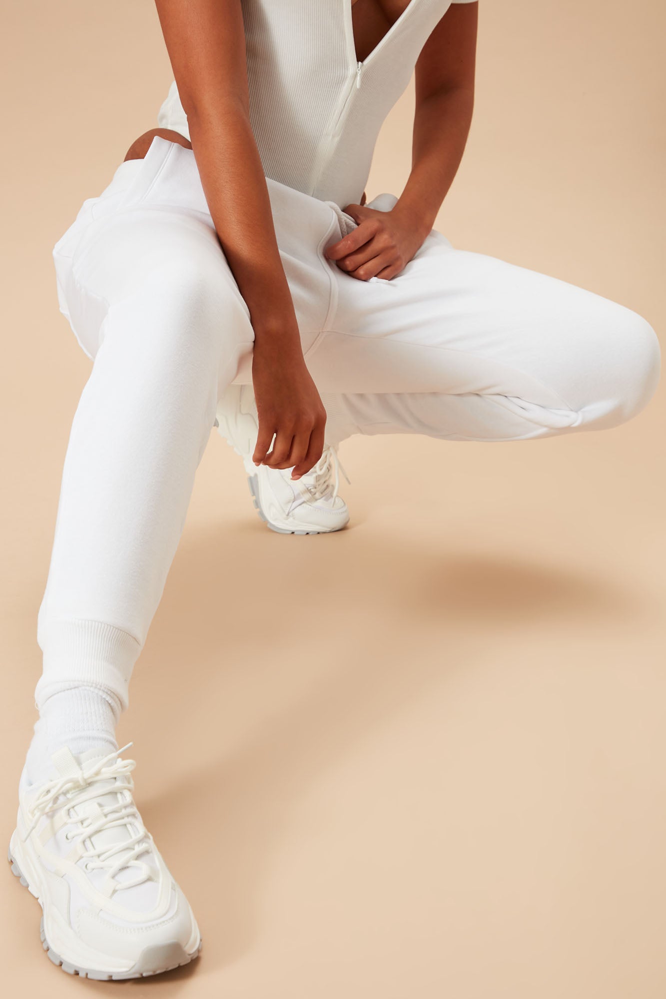 Stole Your Boyfriend's Oversized Jogger - White