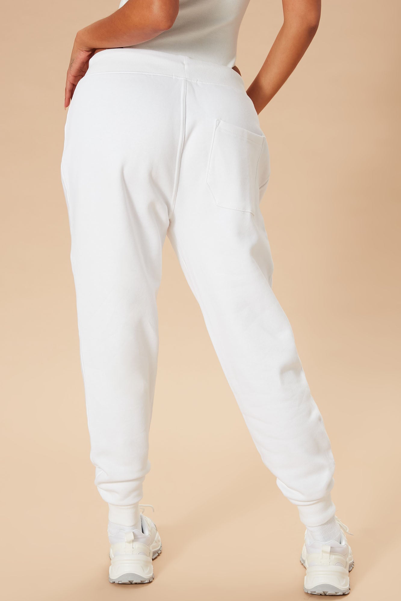 Stole Your Boyfriend's Oversized Jogger - White