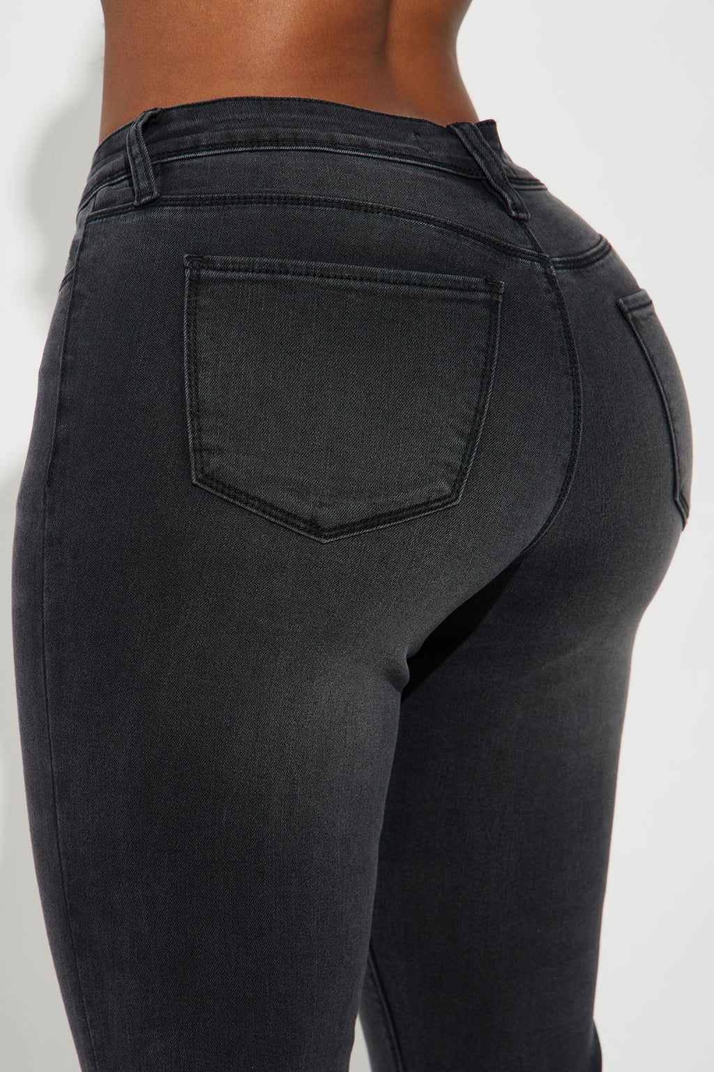 Lost Without You Soft Stretch Bootcut Jeans - Black Wash