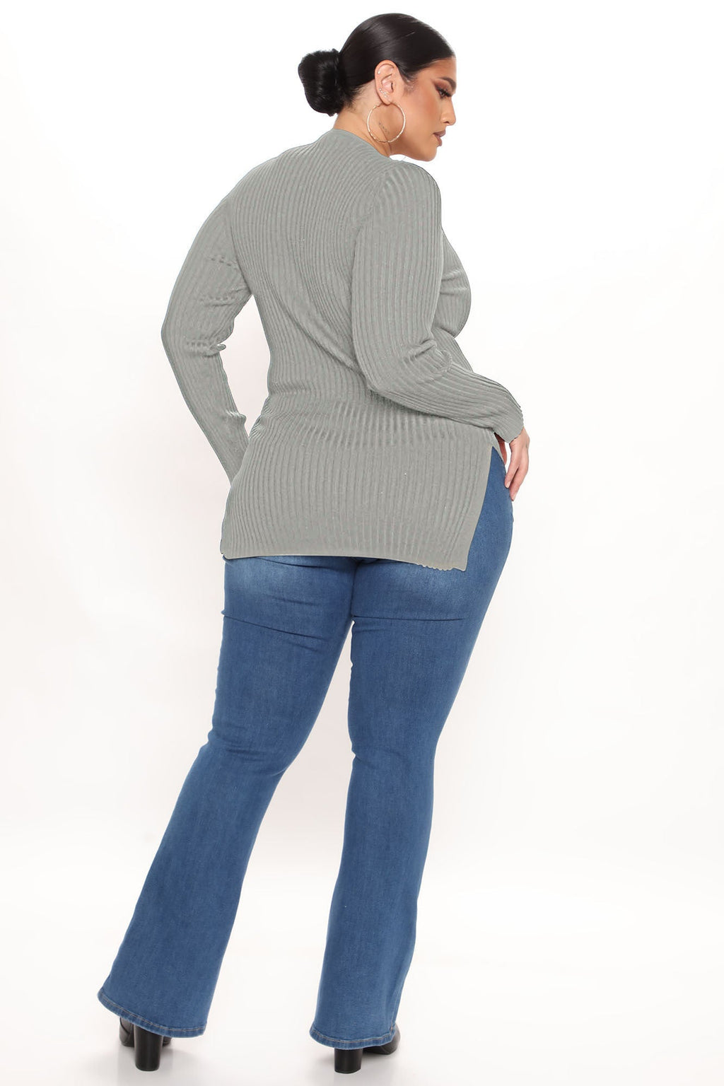 Giving Me The Feels Sweater - Heather Grey