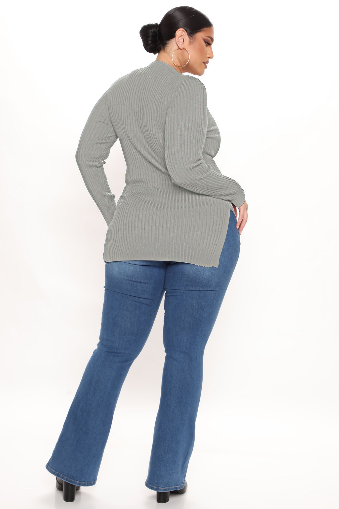 Giving Me The Feels Sweater - Heather Grey