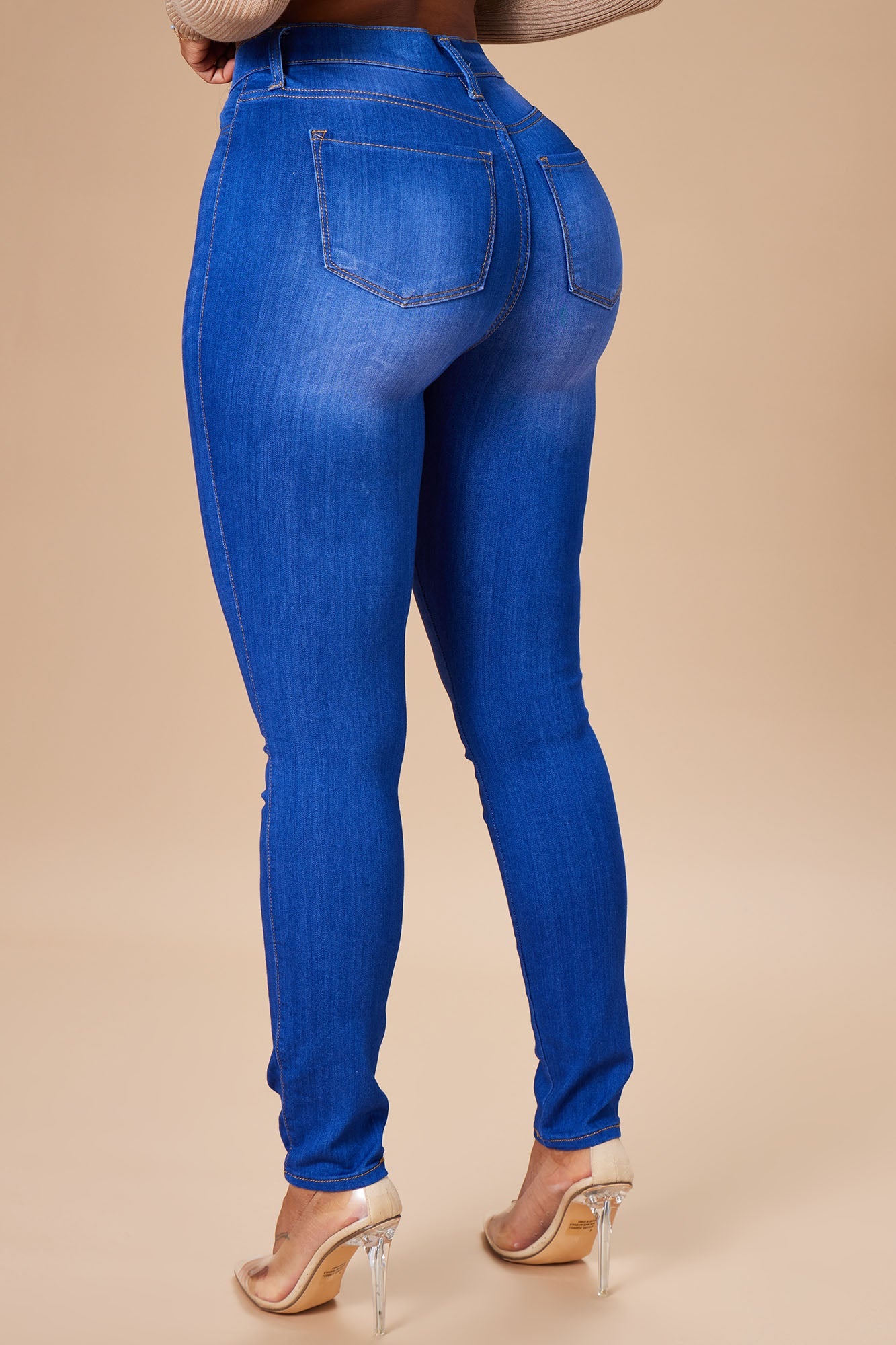 Emma Super Stretch High Rise Skinny Jean - Blue