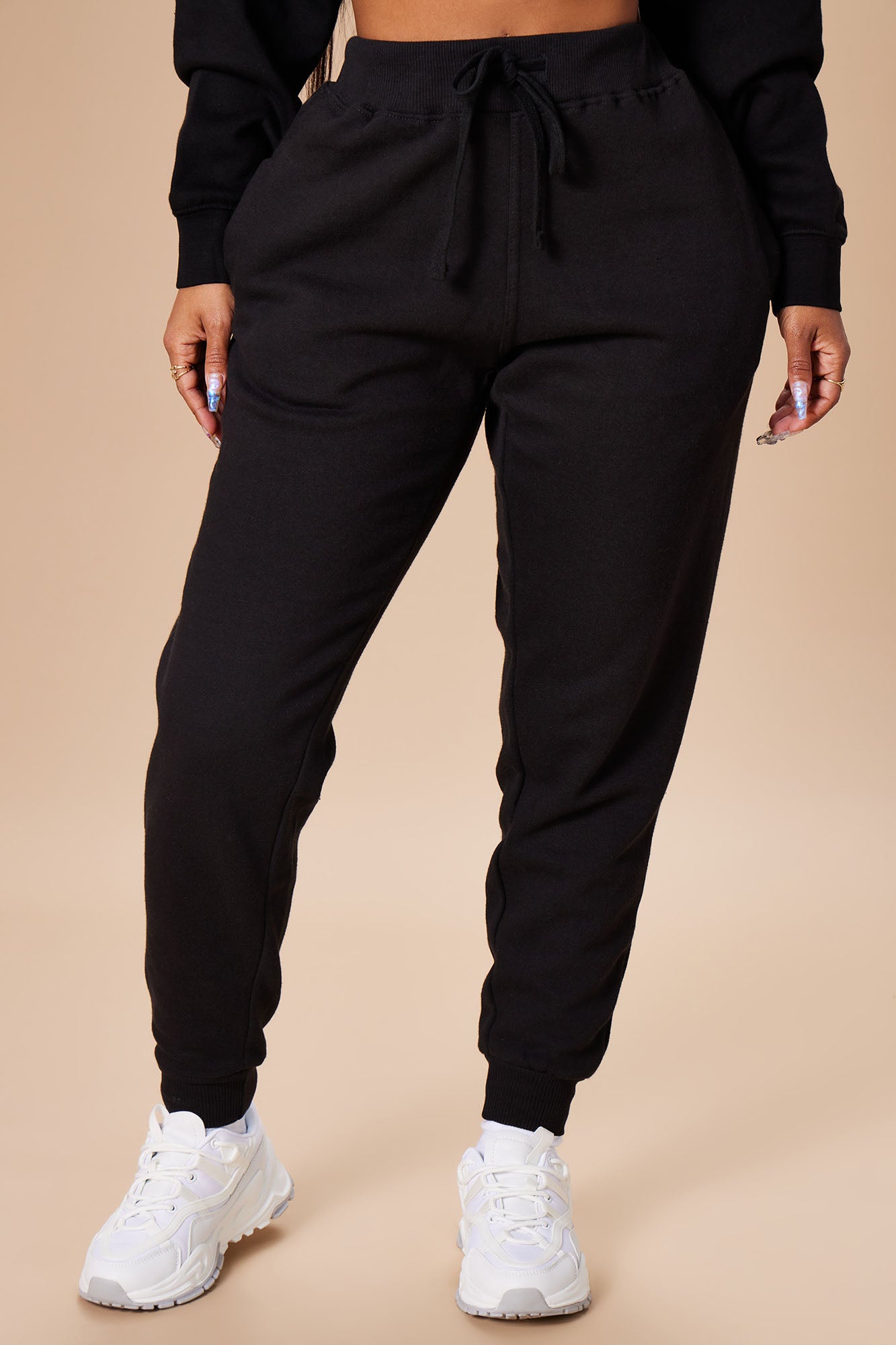 Stole Your Boyfriend's Oversized Jogger - Black