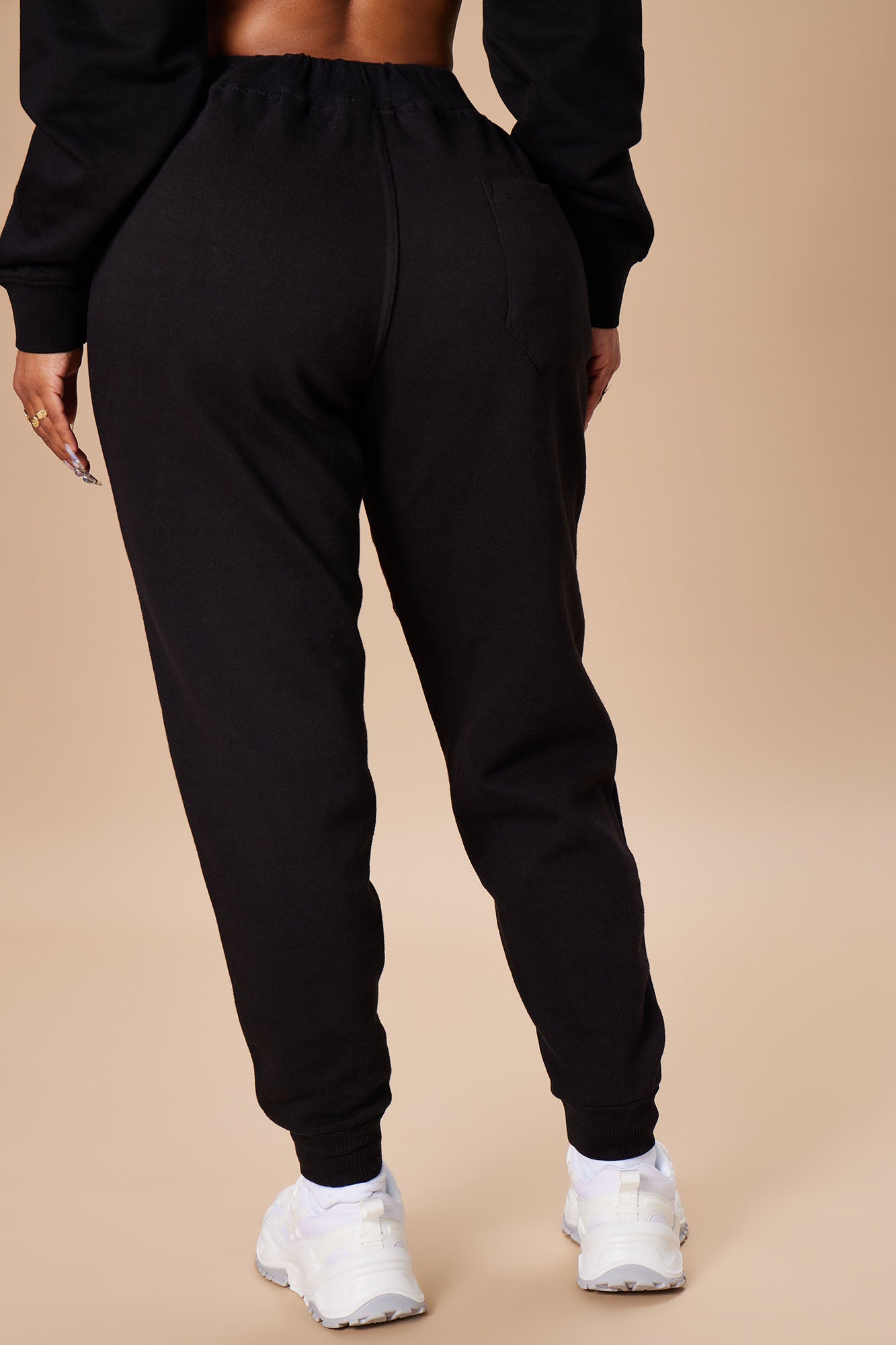 Stole Your Boyfriend's Oversized Jogger - Black