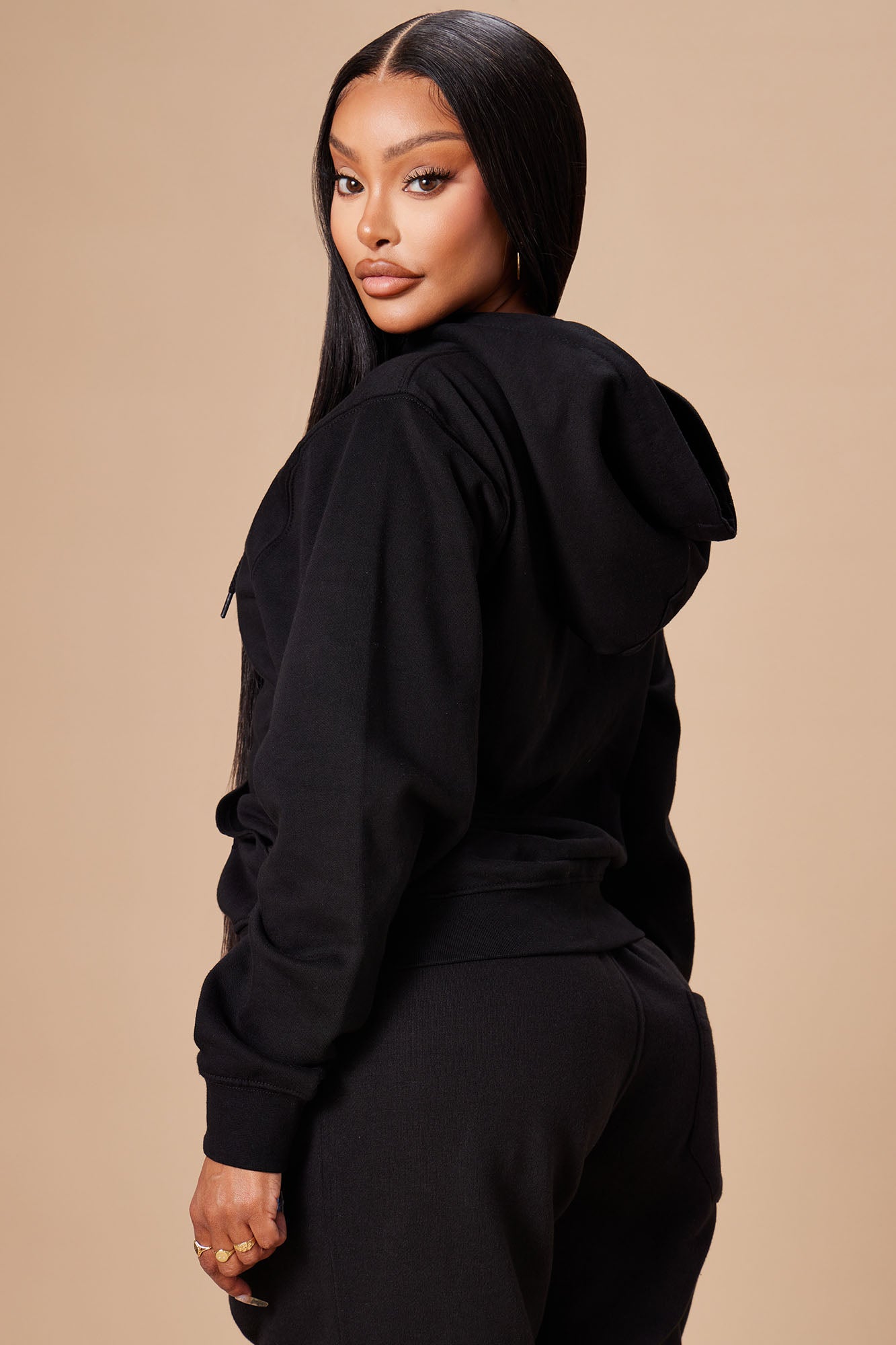 Stole Your Boyfriend's Oversized Hoodie - Black