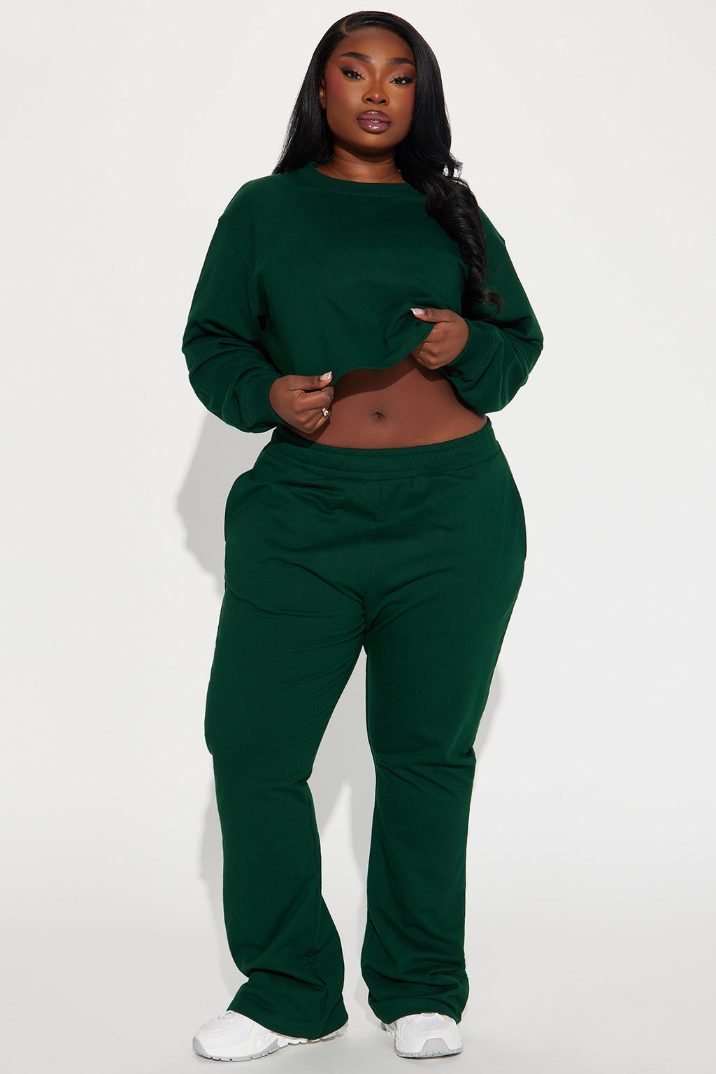 Flight Time Lounge Flare Pants - Green