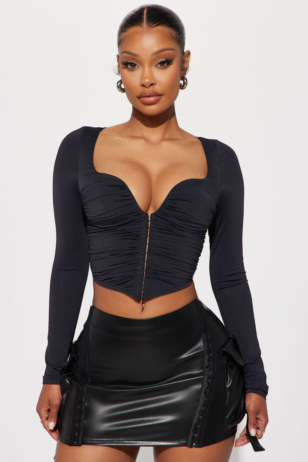 Gianna Corset Top - Black