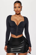 Gianna Corset Top - Black