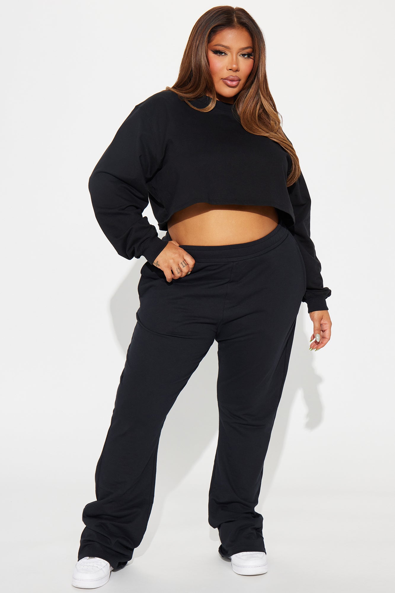 Flight Time Lounge Sweatshirt Crewneck - Black