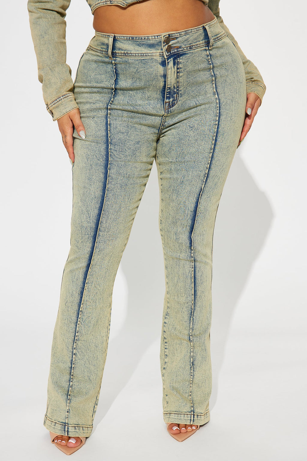 Vittoria Tinted Stretch Skinny Jeans - Light Wash