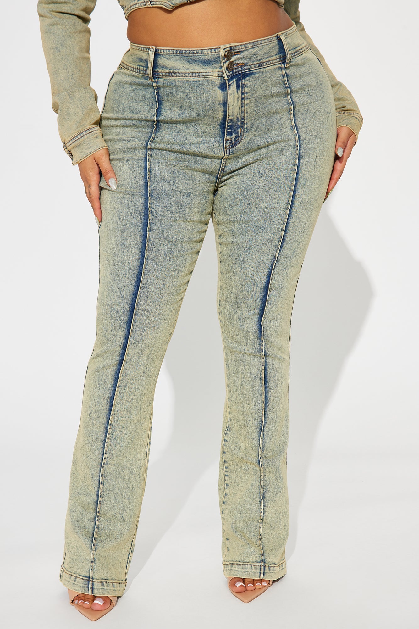 Vittoria Tinted Stretch Skinny Jeans - Light Wash