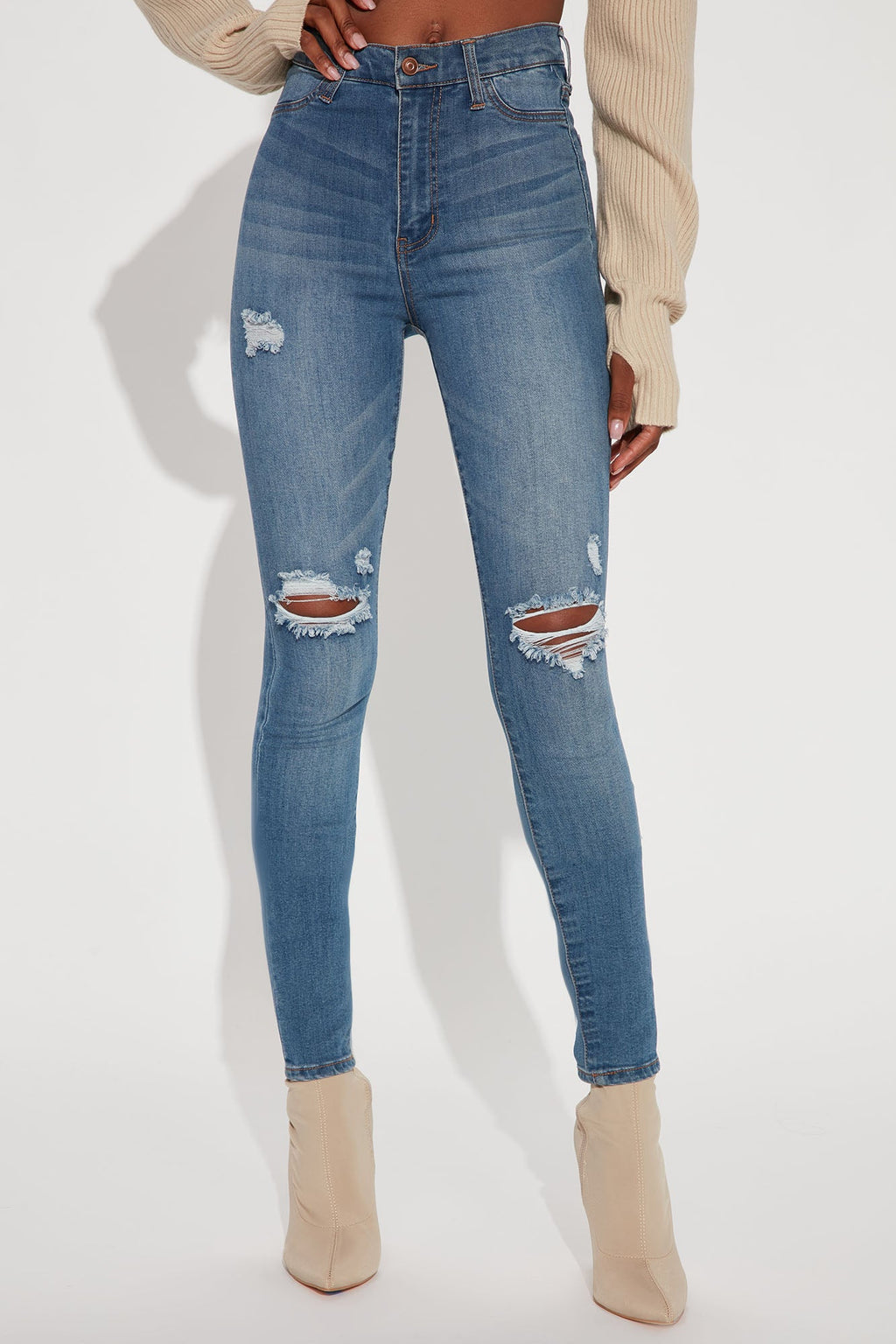Tall Our Favorite High Rise Skinny Jeans - Medium Blue Wash