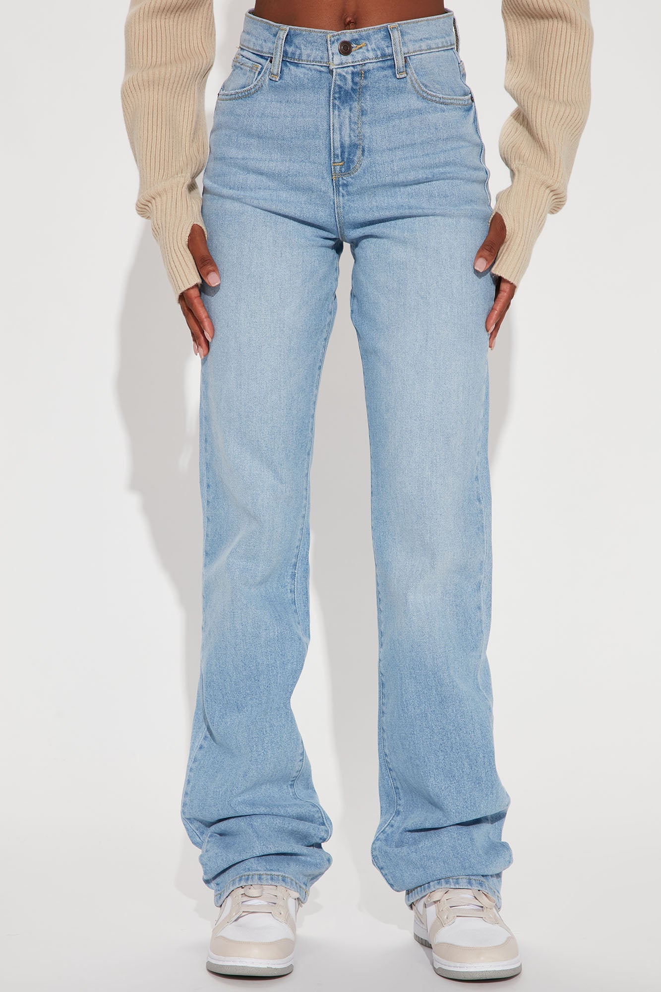 Tall Can't You Relax Straight Leg Jeans - Light Wash