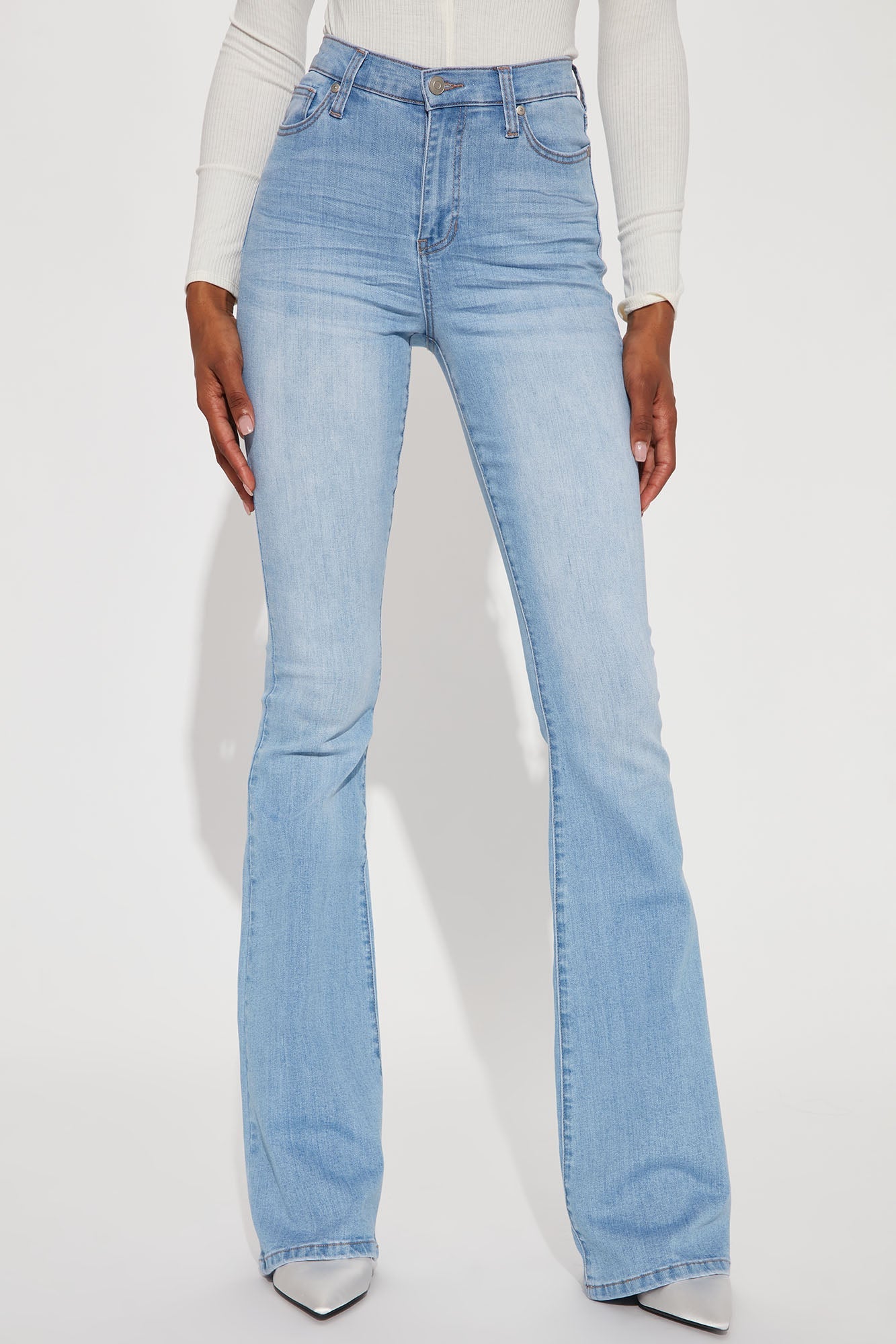 Tall Dare To Flare Jeans - Medium Blue Wash