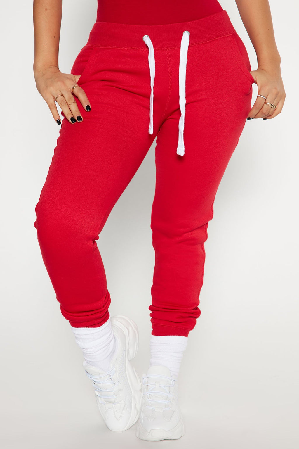 Relaxed Vibe Joggers - Red