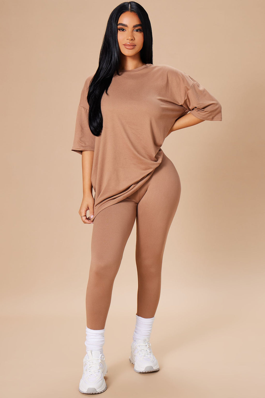 Weekend Vibes Legging Set - Mocha