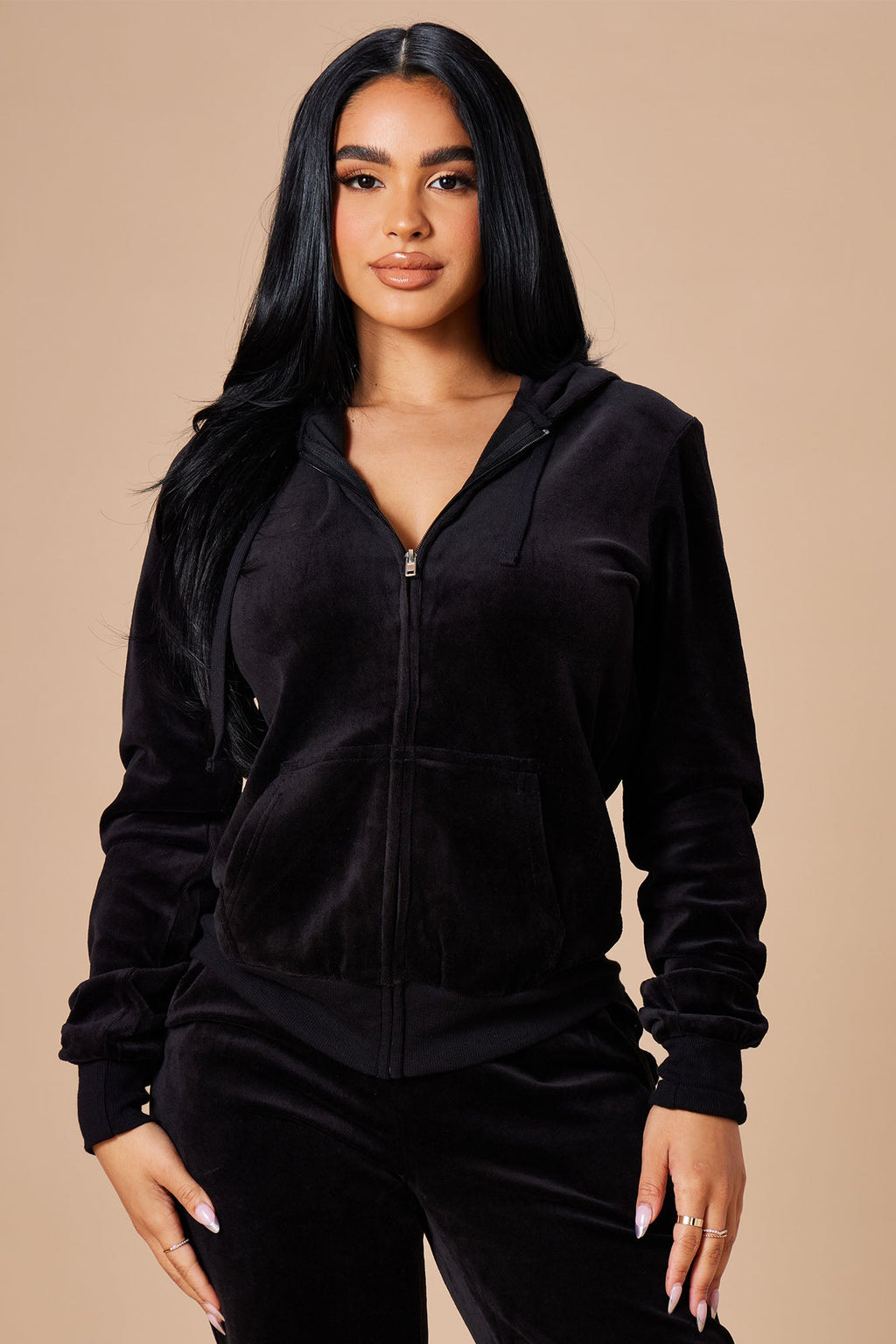 The Original Trendsetter Velour Set - Black