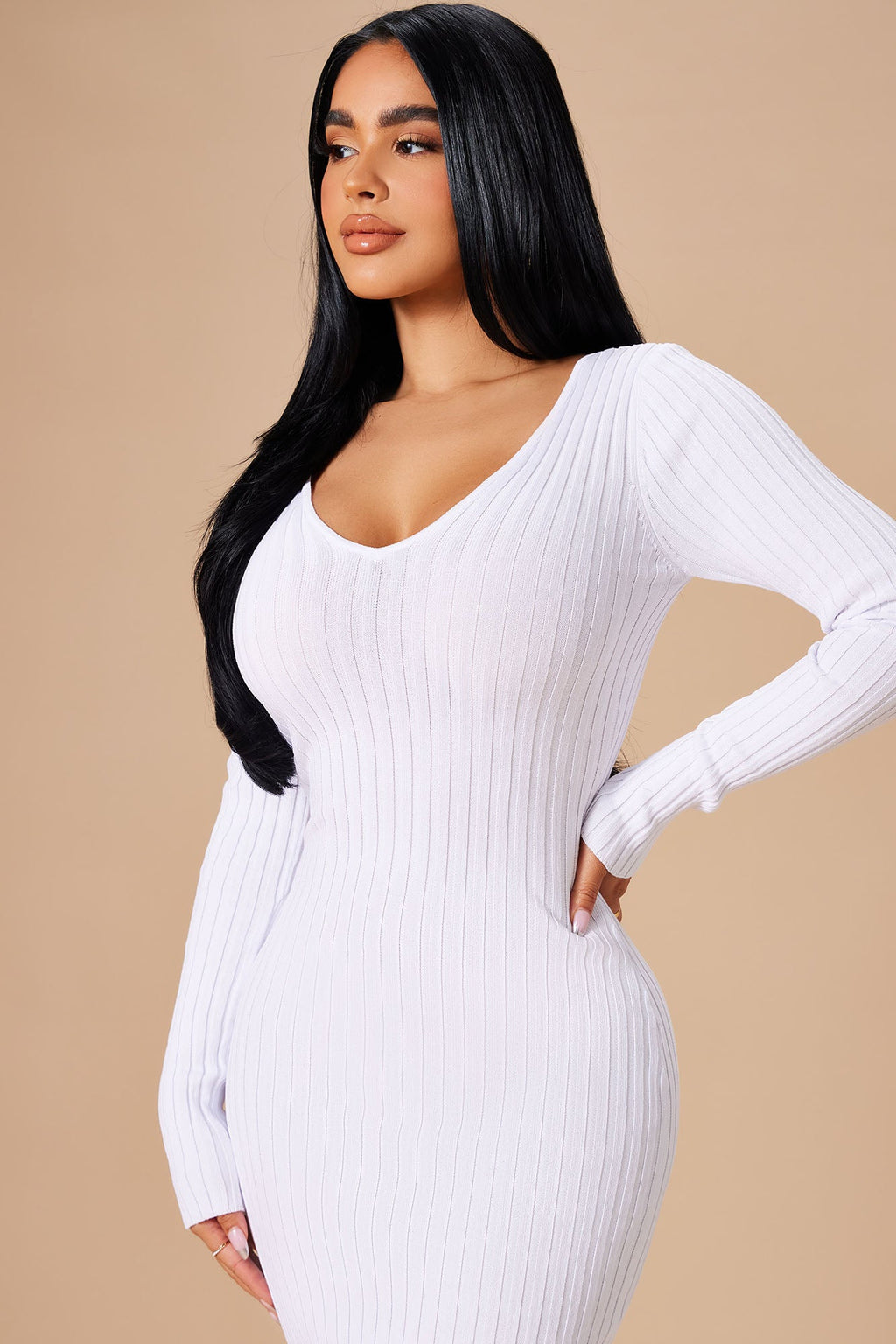 Kallan Knit Dress - White