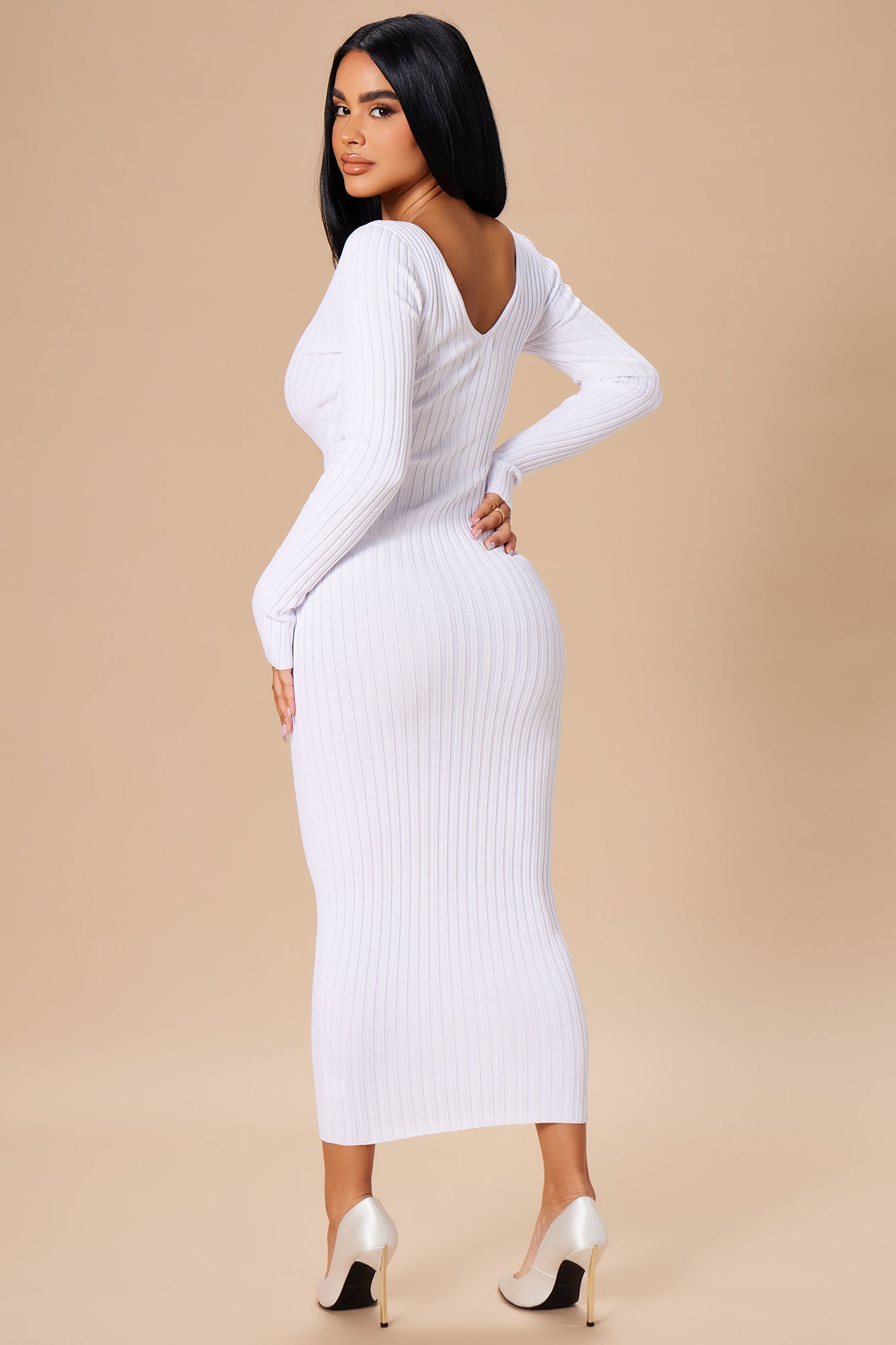 Kallan Knit Dress - White