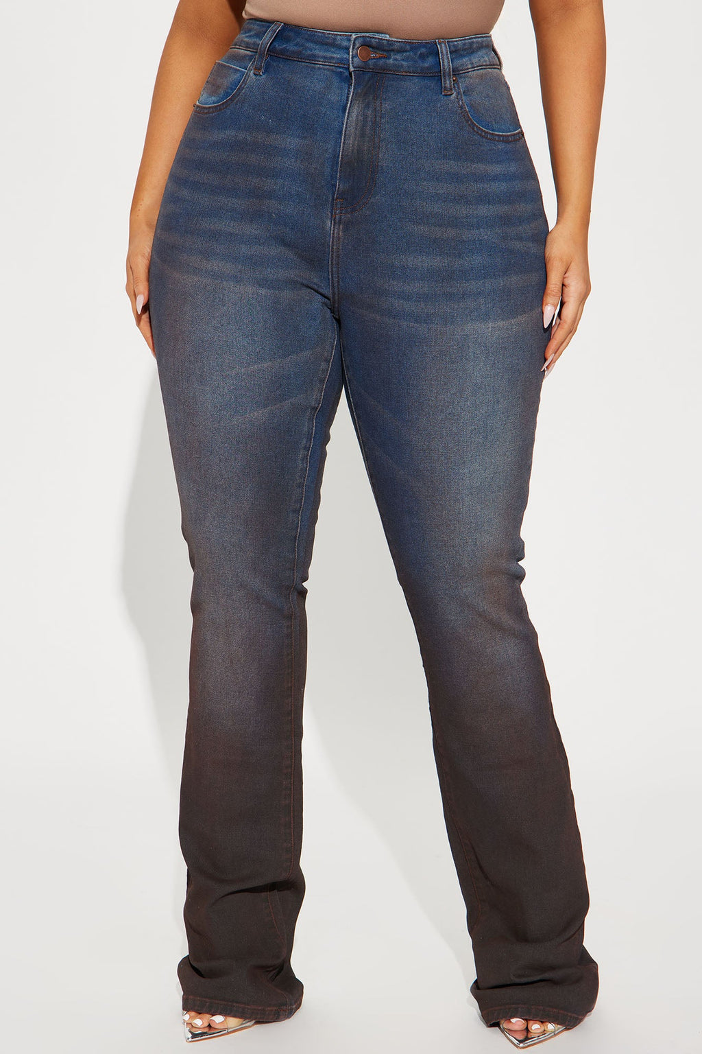 Tall Such A Smoke Show Stretch Tinted Bootcut Jeans - Dark Wash